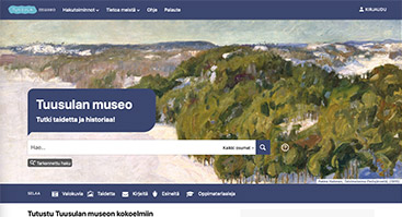 tuusulanmuseo.finna.fi kuvakaappaus