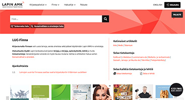 luc.finna.fi/lapinamk kuvakaappaus