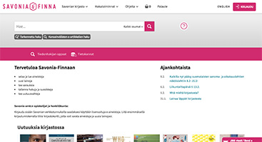 savonia.finna.fi kuvakaappaus